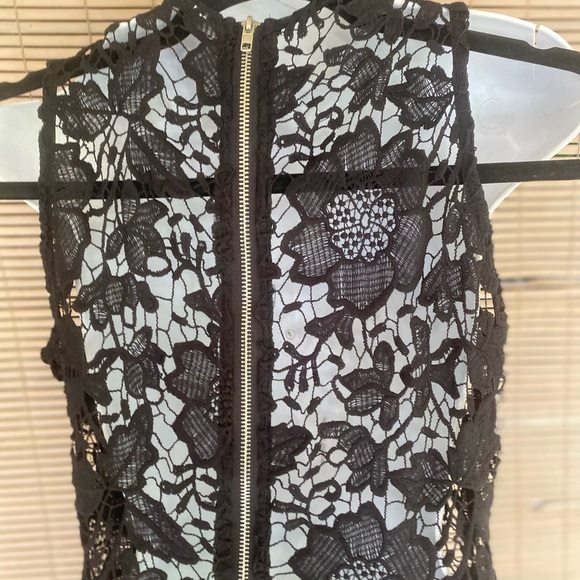 Black Lace Long Dress w Two Bodysuits - Picture 7 of 15